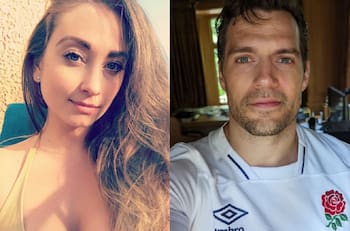 Natalie Viscuso, la novia de Henry Cavill se roba las miradas su segunda alfombra roja con el actor