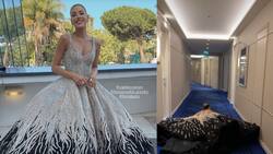 Michelle Salas sufre caída en el Festival de Cannes