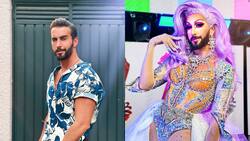 Roberto Carlo sorprende como drag queen con traje de Erika Zaba