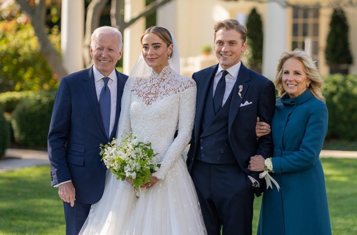 Nieta de Joe Biden se casó en la Casa Blanca