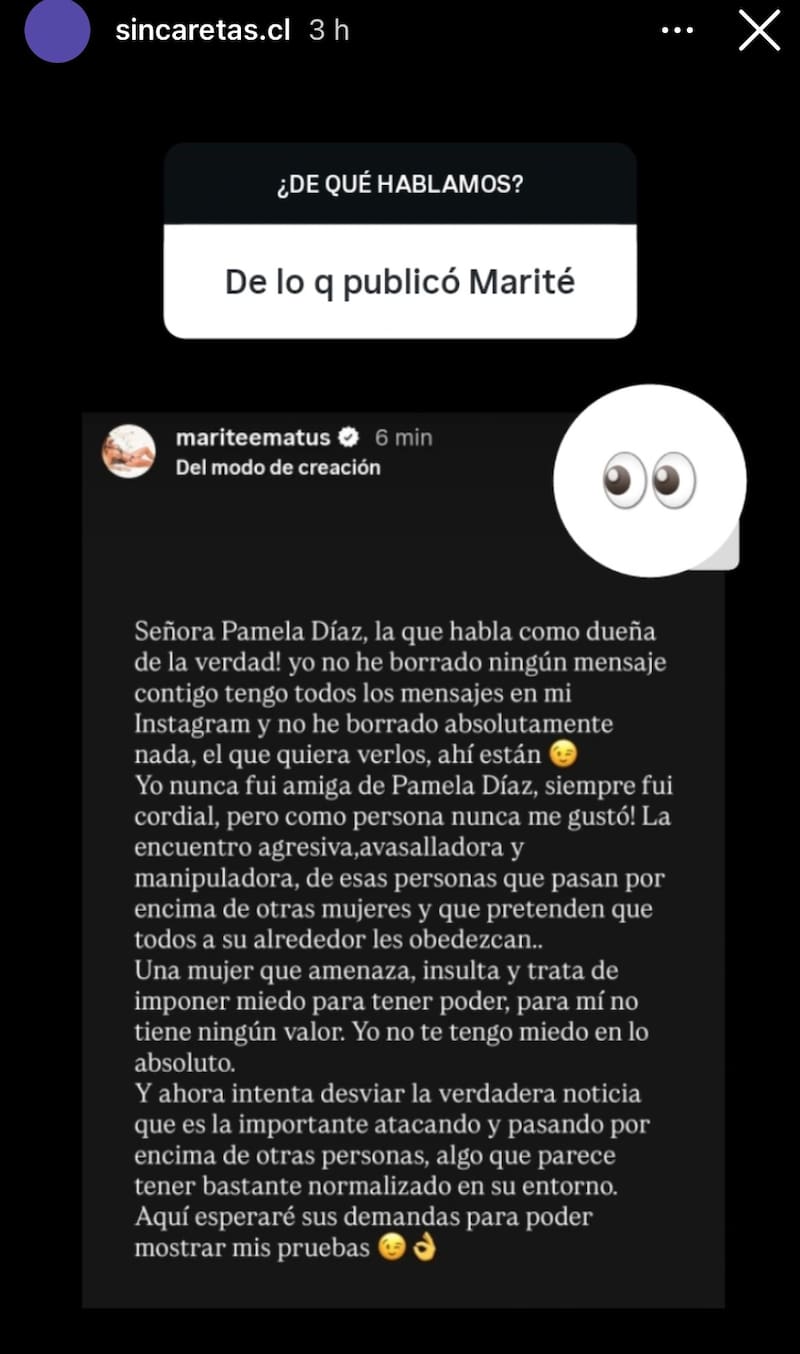 Le dijo de todo a La Fiera. Foto: Captura