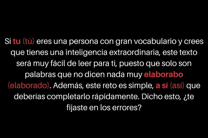 ¡Estos eran los errores!