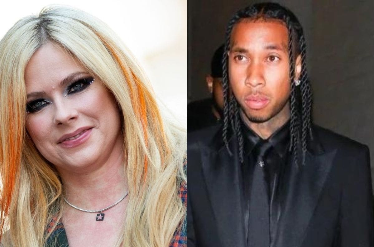 Avril Lavigne y Tyga fueron captados muy abrazados