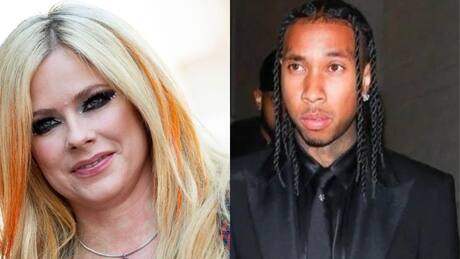 Avril Lavigne y Tyga fueron captados muy abrazados