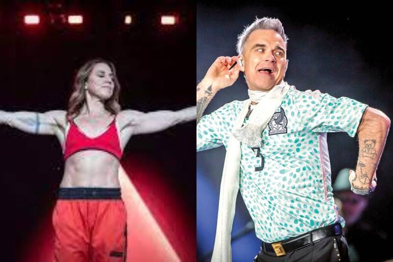 Robbie Williams El cantante británico sorprendió a todos en el Tecate Emblema - Créditos: Instagram