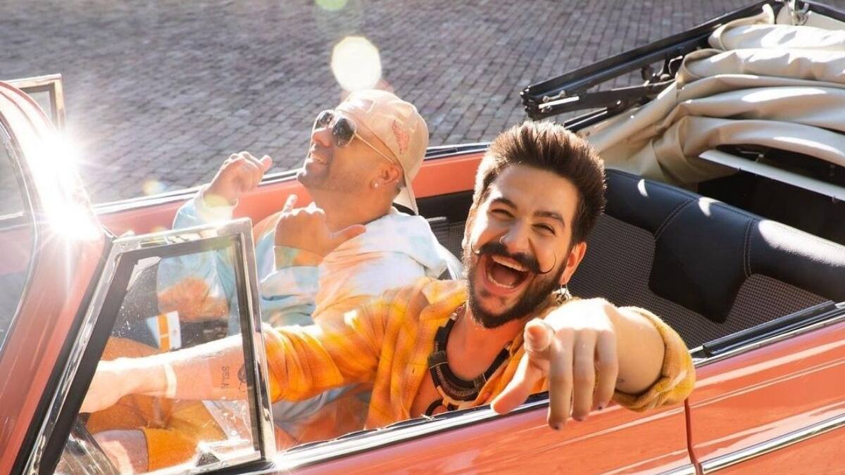 Camilo y Wisin muestran su emoción y felicidad al trabajar juntos