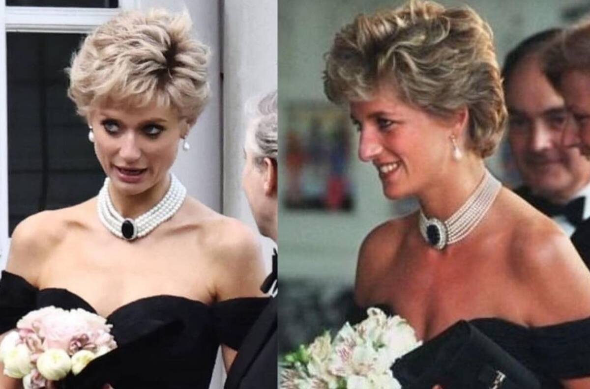 "The Crown": Filtran fotos de Elizabeth Debicki con el "vestido de la venganza" de Lady Di