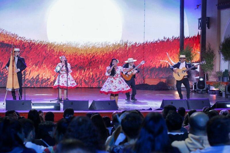 Competencia folclórica.
Foto: TVN