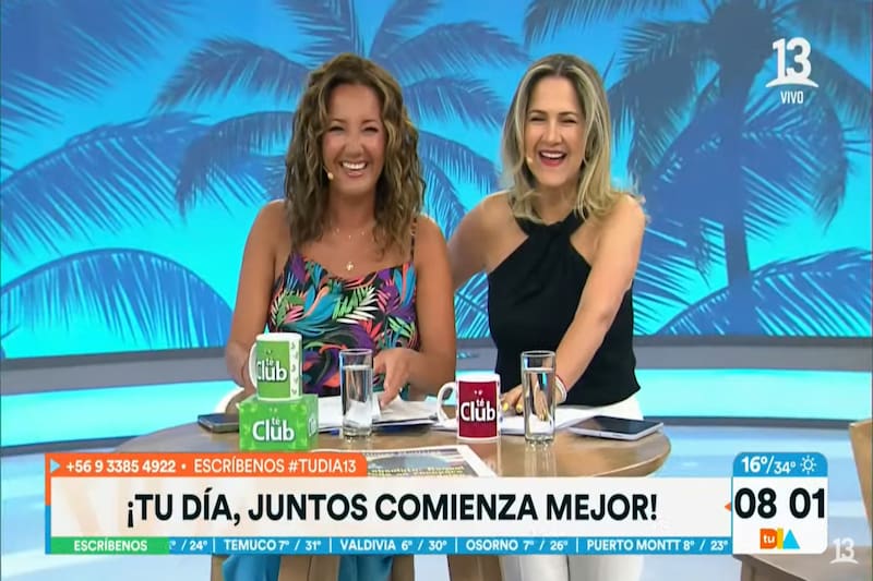 junto a Michelle Adam en "Tu día"