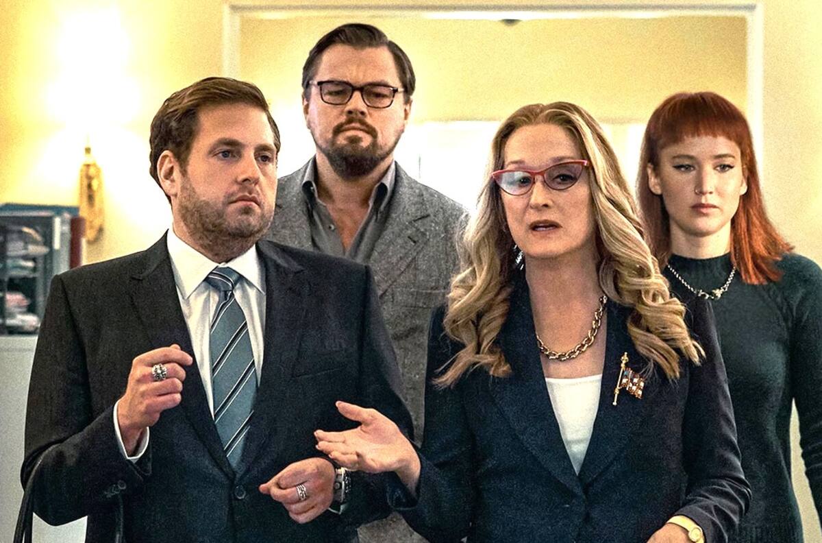 DiCaprio, Meryl Streep y Jennifer Lawrence brillan en trailer de Netflix