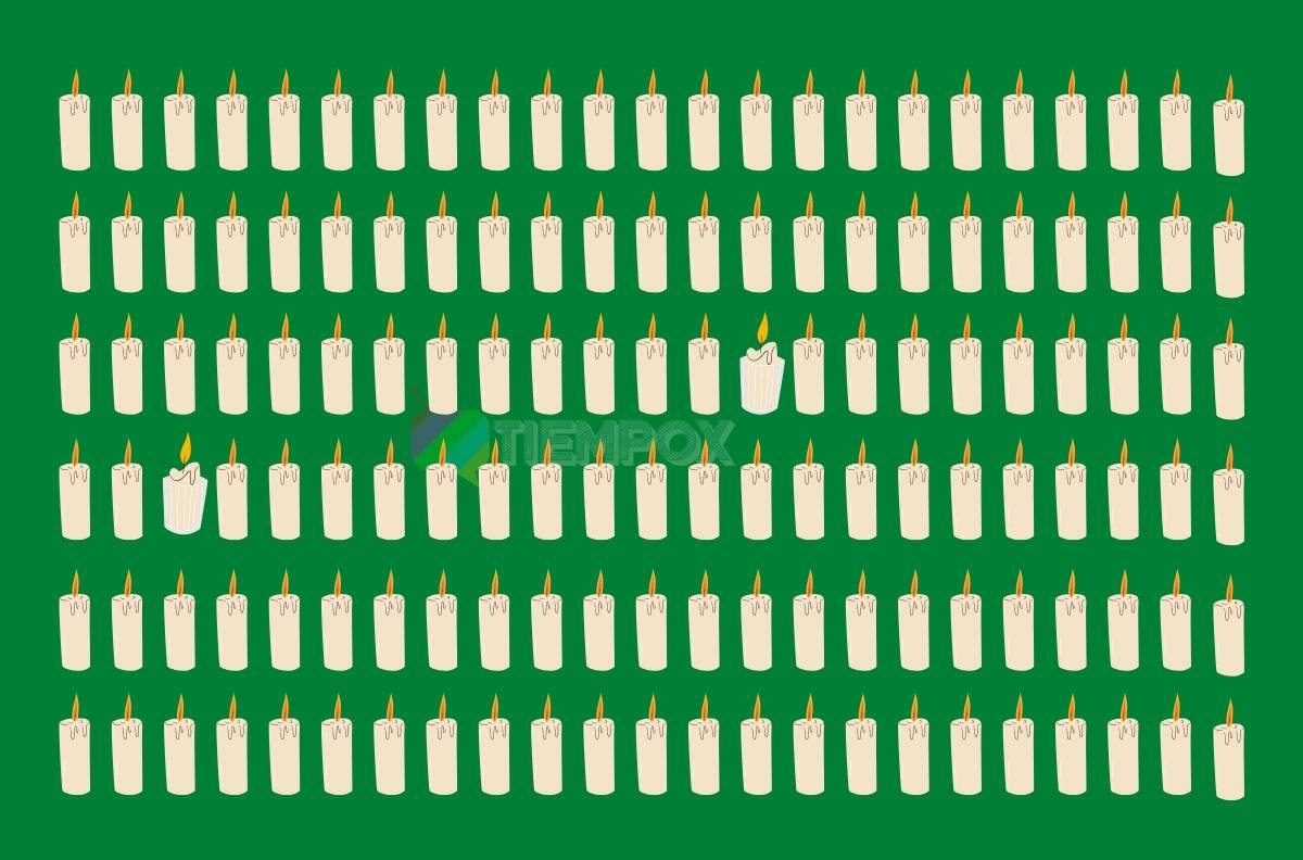 Test Visual: Te invitamos a encontrar las dos velas distintas en menos de 5 segundos