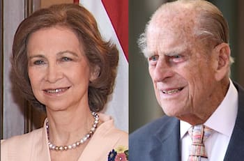 Cuál era el parentesco del esposo de la Reina Isabel II y la Reina Sofía de España