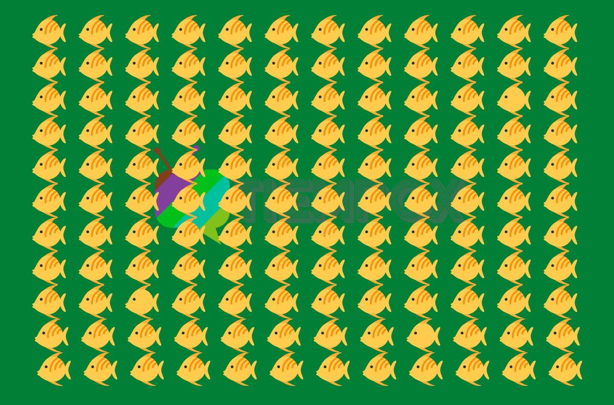 Test Visual: ¡Encuentra los 3 peces diferentes al resto en este acertijo!