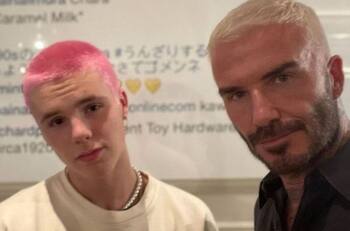 Cruz Beckham recrea sesión de fotos de su papá David Beckham de hace 20 años