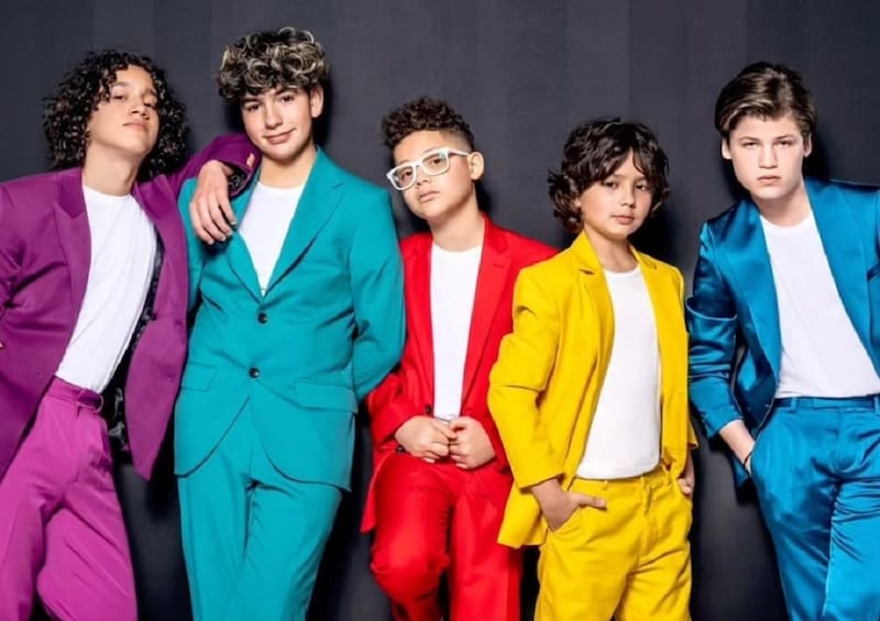 Menudo Nicolás Calero (10), Gabriel Rossell (13), Andrés Emilio (14), Alejandro Querales (15) y Ezra Gilmore (12) son los nuevo Menudo. - Créditos: Instagram
