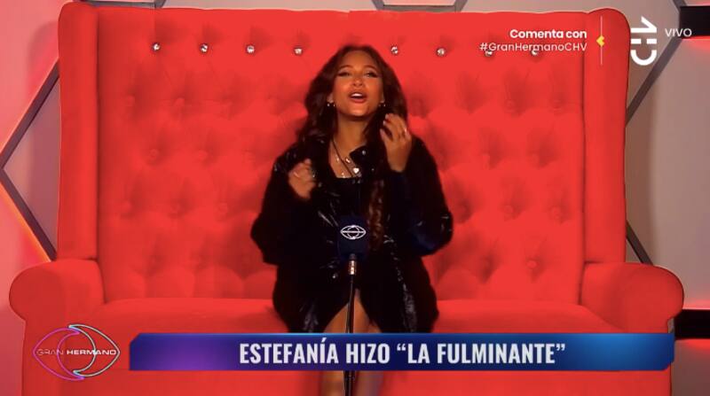 Estefanía Galeota realizó la nominación fulminante. Foto: CHV.