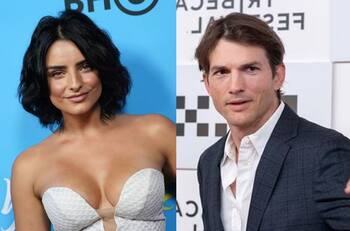 Así reaccionó Ashton Kutcher a coqueteo de Aislinn Derbez durante entrevista en vivo