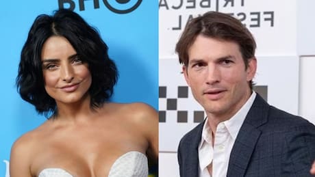 Así reaccionó Ashton Kutcher a coqueteo de Aislinn Derbez durante entrevista en vivo