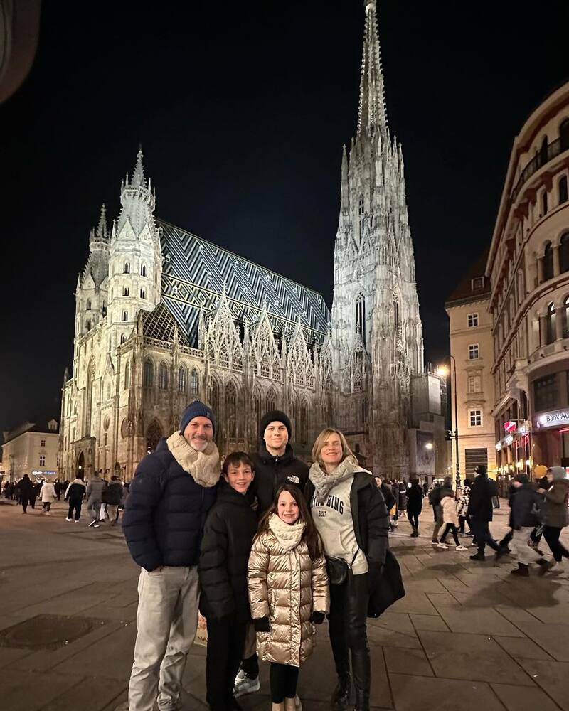 Algunas fotos de su viaje a Viena