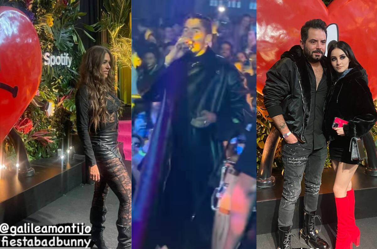 Bad Bunny: Galilea Montijo, Danna Paola y Eduardo Capetillo Jr disfrutaron de un concierto privado
