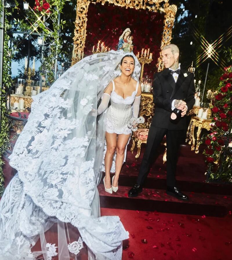 Boda de Kourtney Kardashian y Travis Barker en Portofino