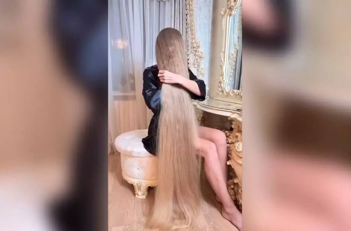 VIDEO: Esta ucraniana es llamada "la Rapunzel humana" por su melena de película