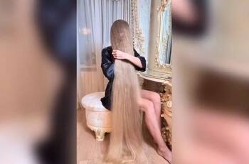 VIDEO: Esta ucraniana es llamada "la Rapunzel humana" por su melena de película