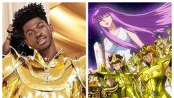 "Es igual": Lil Nas X llegó a la Met Gala y lo compararon con personaje de "Caballeros del Zodiaco"