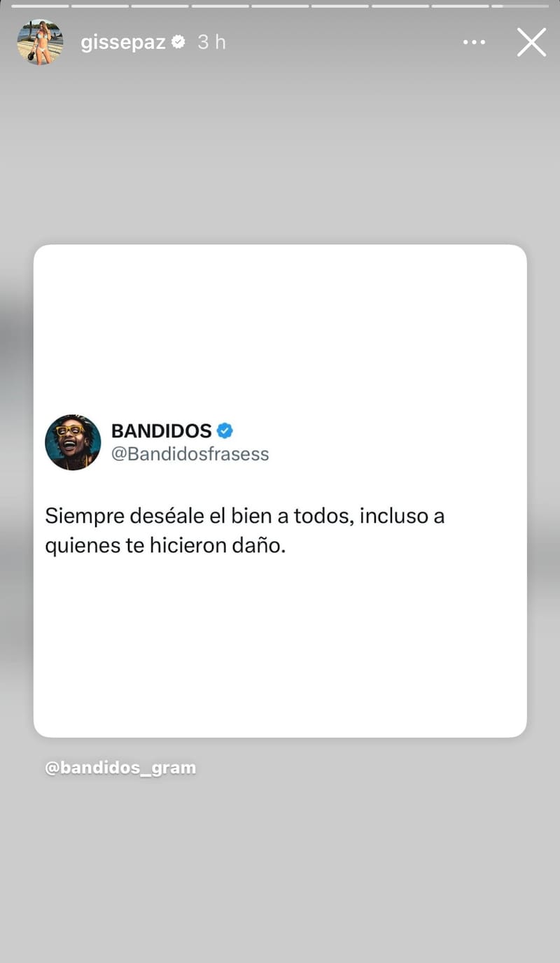 Y el mensaje que subió hoy a sus redes. Foto: Captura