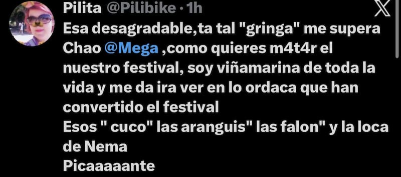 La animadora se llenó de críticas.