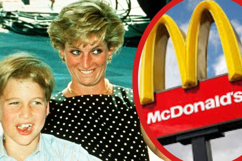 Lady Di disfruta de está comida rápida junto a sus hijos, los príncipes William y Harry - Créditos: Archivo