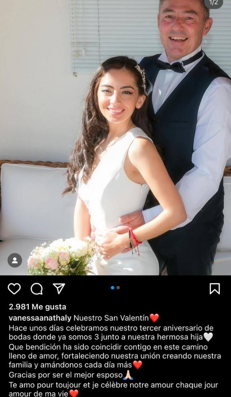 Vanessa Aguilera y Manuel Virgilio celebran el día de San Valentín.