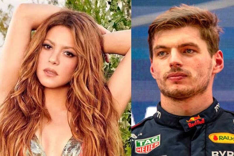 Shakira recibe un guiño de Max Verstappen