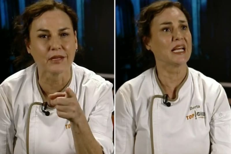 se indignó con los jueces en "Top Chef VIP". Créditos: Pantallazo CHV