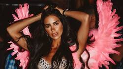 Bárbara de Regil modela en la calle como ángel de Victoria's Secret