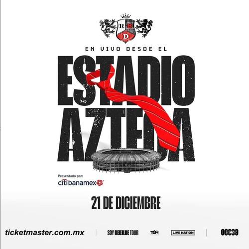 La agrupación confirma que concluirá su gira en el Estadio Azteca el 21 de diciembre.