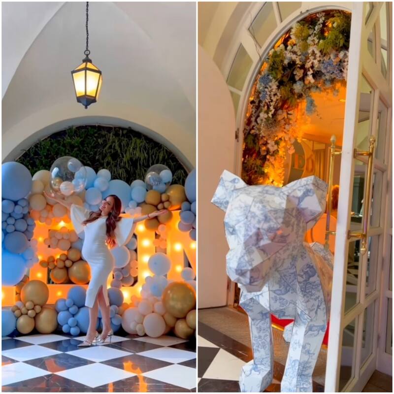 Así fue el baby shower de su hijo León.