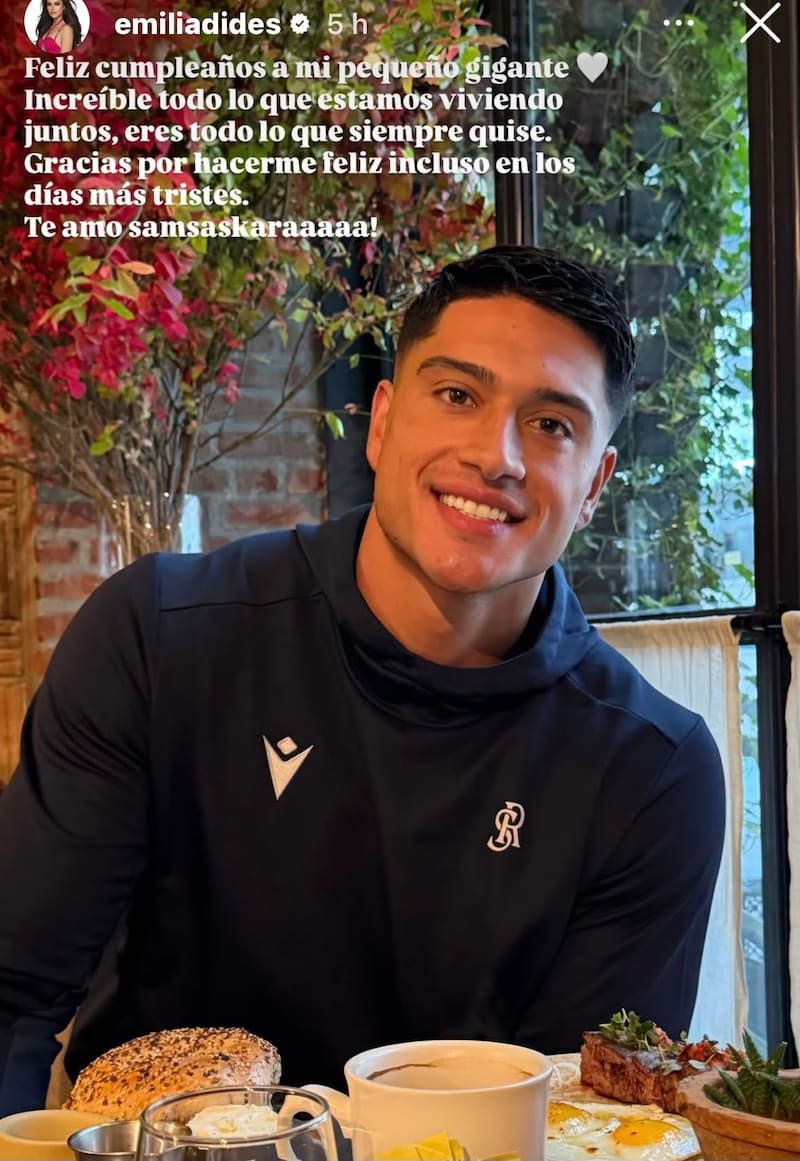 La modelo dedicó tierno mensaje de cumpleaños a Sammis Reyes.