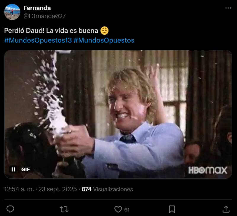 Los memes que se burlaban de su actitud en Mundos Opuestos.