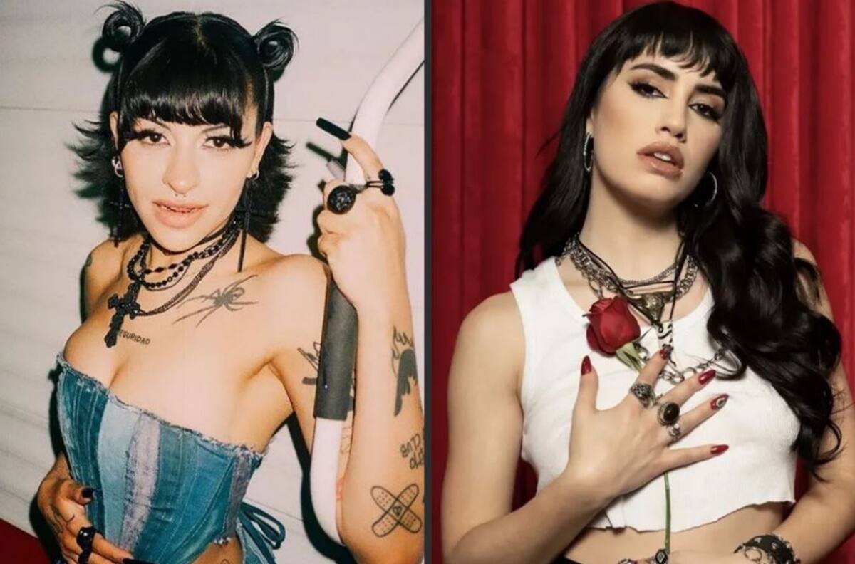 Cazzu se besa apasionadamente con la cantante Lali Espósito en pleno concierto