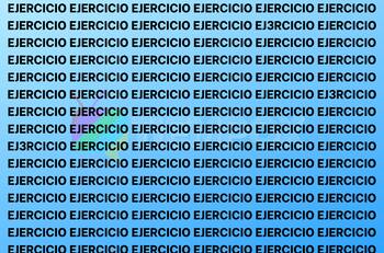 Test Visual: Descubre las 3 palabras EJERCICIO que están mal escritas