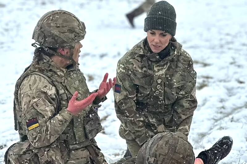 Kate Middleton La princesa de Gales es coronel honoraria de la Guardia Irlandesa - Créditos: Internet