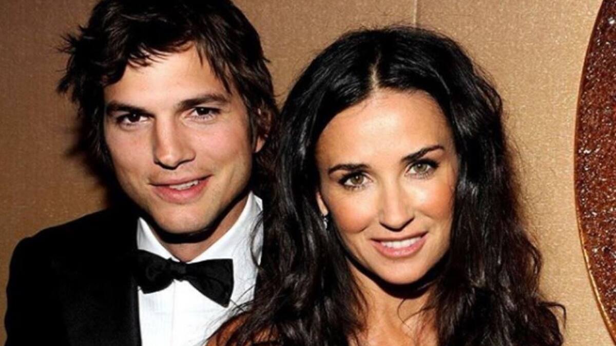 Ashton Kutcher habla de su matrimonio con Demi Moore y cómo fue criar a sus tres hijas a los 26 años