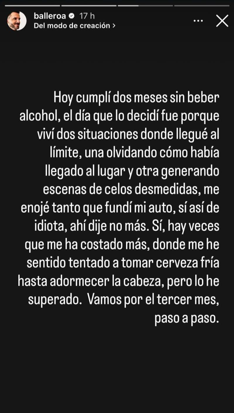 A través de su Instagram.
Foto: captura Instagram