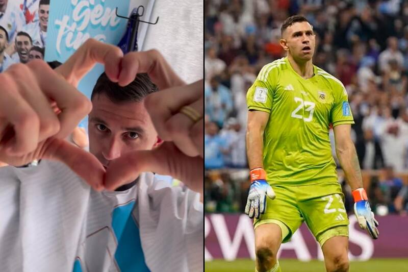 Dibu Martínez El portero de Argentina estrenó nuevo look - Créditos: @mauroszeta