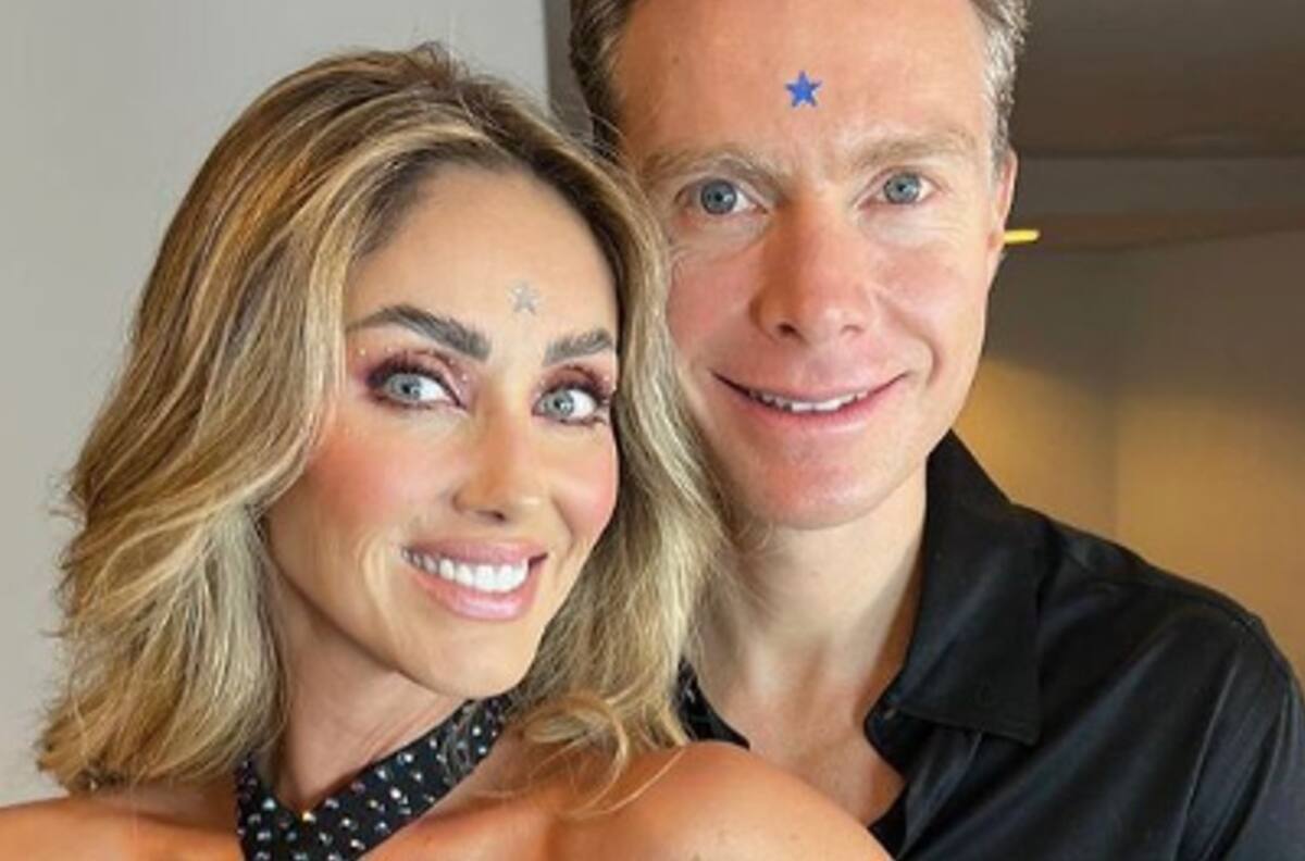 Anahí y su esposo se dejan ver cariñosos por primera vez entre besos mientras se ejercitan