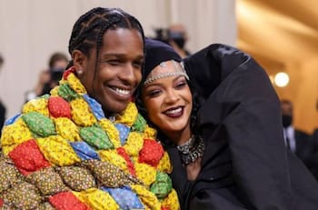 Rihanna y A$AP Rocky derraman miel en su paso por la MET Gala