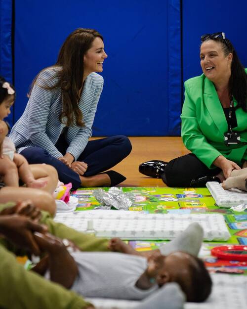 La princesa de Gales visitó Windsor Family Hub.