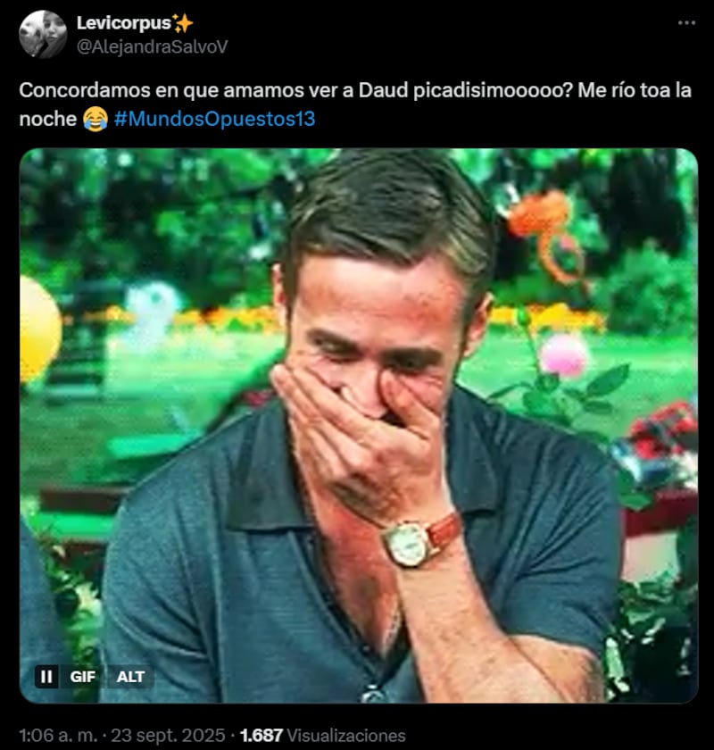 Daúd Gazale memes Mundos Opuestos.