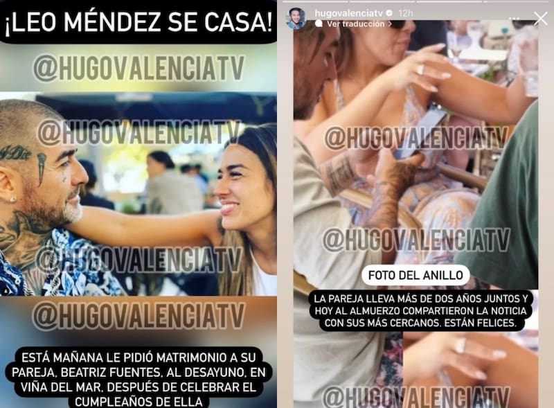 DJ Méndez se comprometió con su pareja Beatriz Fuentes.